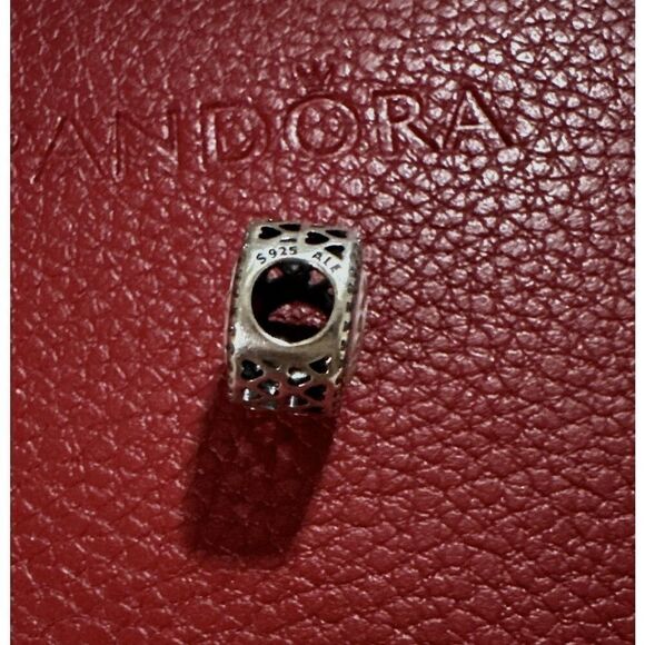 New Pandora Pink Heart Be My Valentine Charm Authentic Retired Pendant 925 - Picture 5 of 5